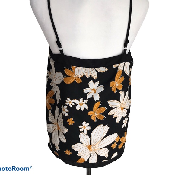 F&F Floral Spaghetti Strap Blouse Sz 6 - Picture 3 of 5